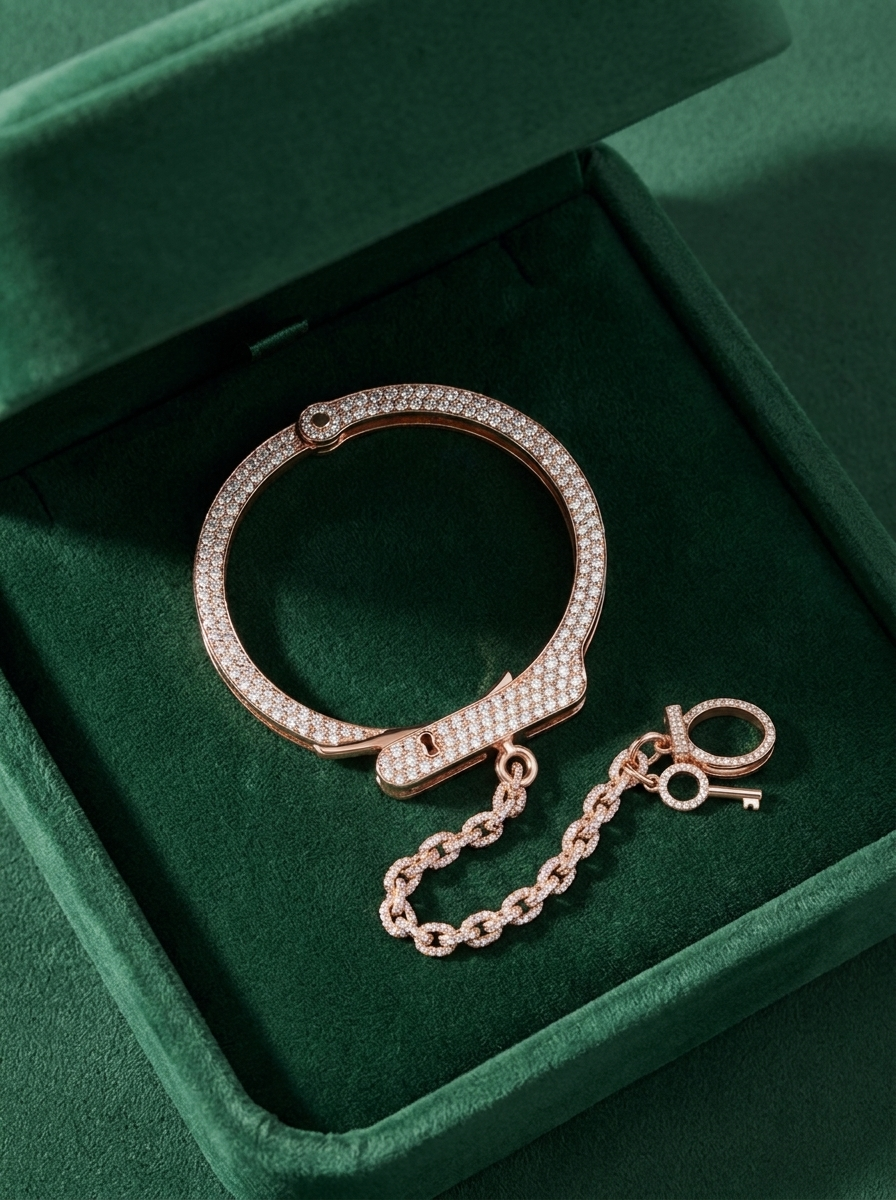 Diamond Handcuff Bracelet